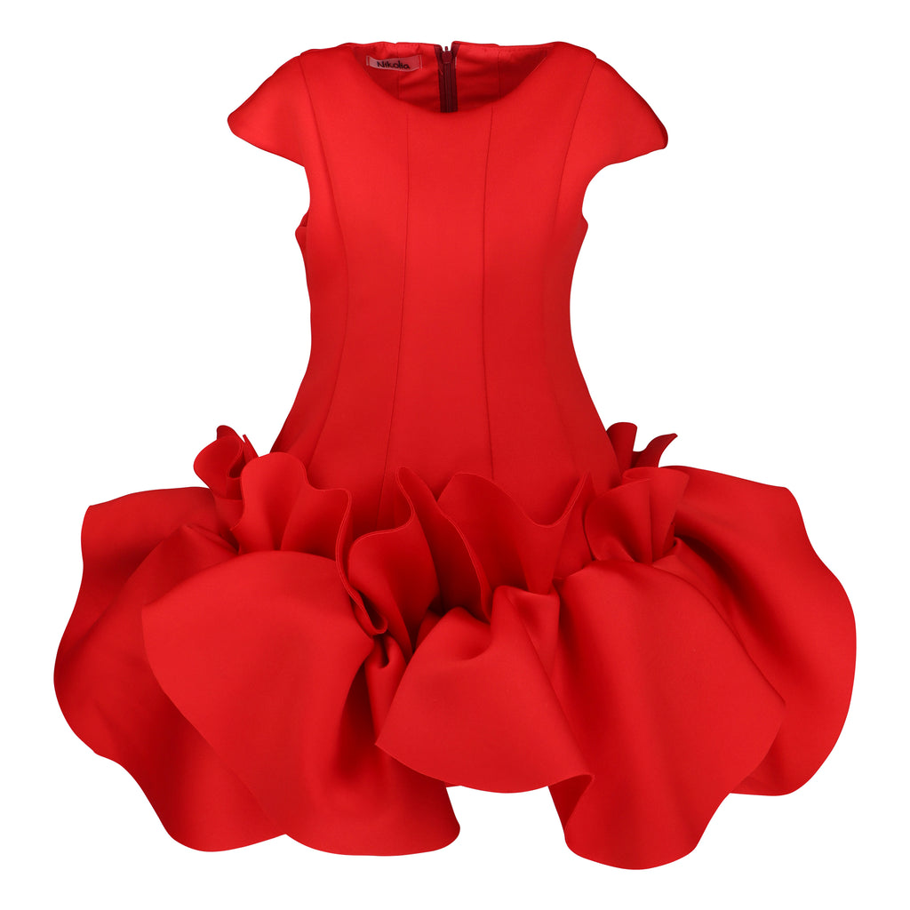 NIKOLIA "Bubble Journey" Hibiscus Dress