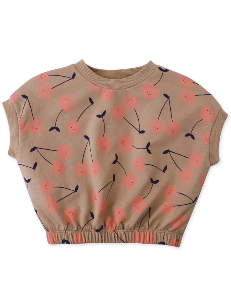 GINGERSNAPS SS26 Harper Printed Terry Tee with Elastic Waist