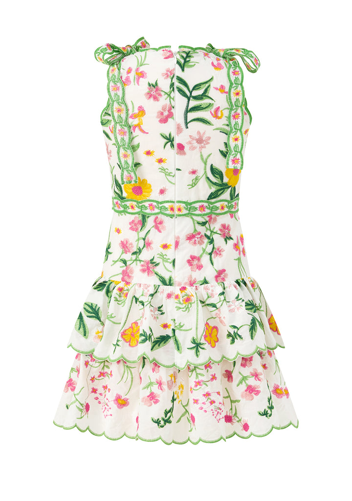 MARLO KIDS Kaylee Cotton Embroidered Mini Dress