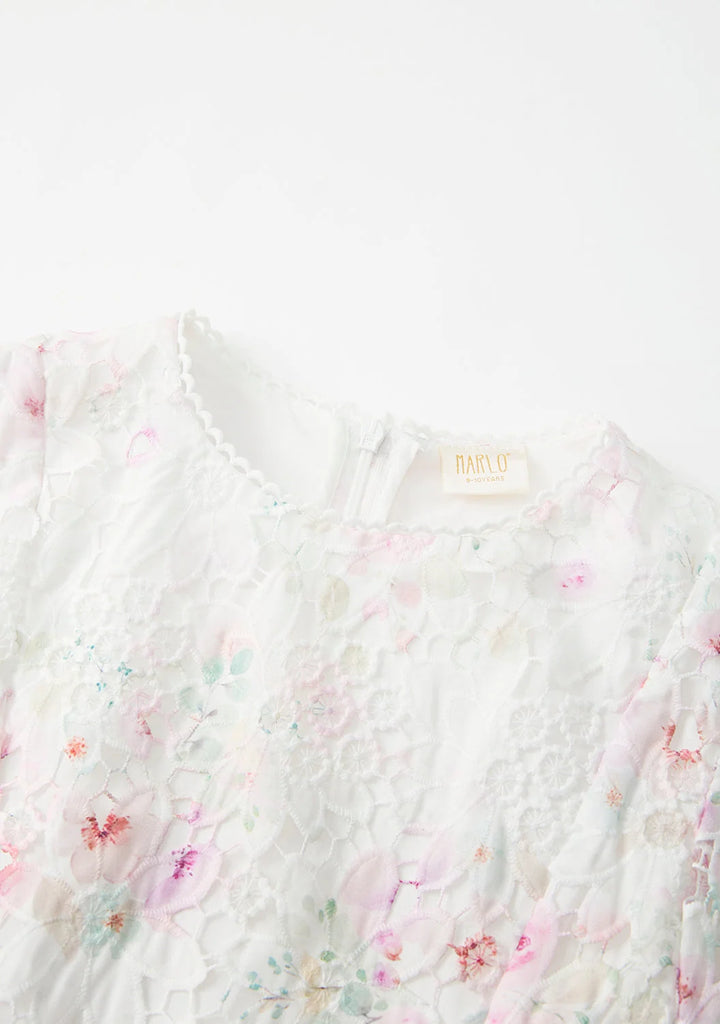 MARLO KIDS Belle Embroidered Mini Dress