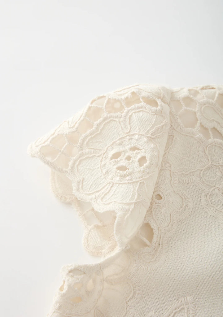 MARLO KIDS Kaitlyn Embroidered Top