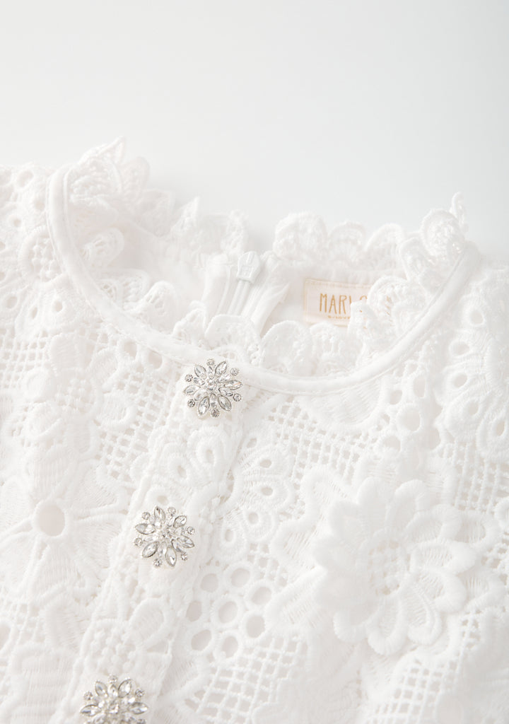 MARLO KIDS Lucinda Embroidered Mini Dress