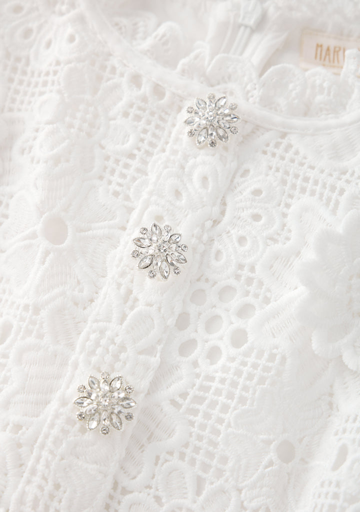 MARLO KIDS Lucinda Embroidered Mini Dress