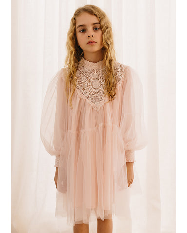 PETITE AMALIE "Wonderland"  Heirloom Maxi Silk Cotton Dress