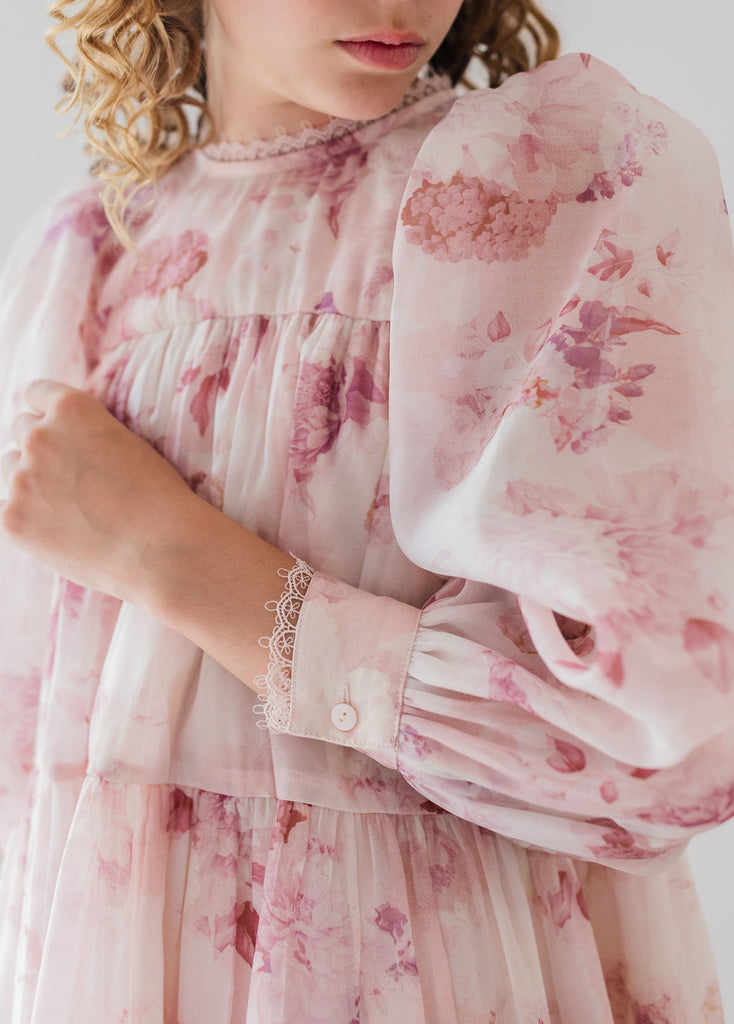 PETITE AMALIE "Fantasque"  Dreamy Organza Smock Dress