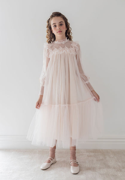 L’AUBE BLANC Pin-tuck Lace Mini Dress Pin-tuck Lace Mini Dress – L'AUBE BLANC