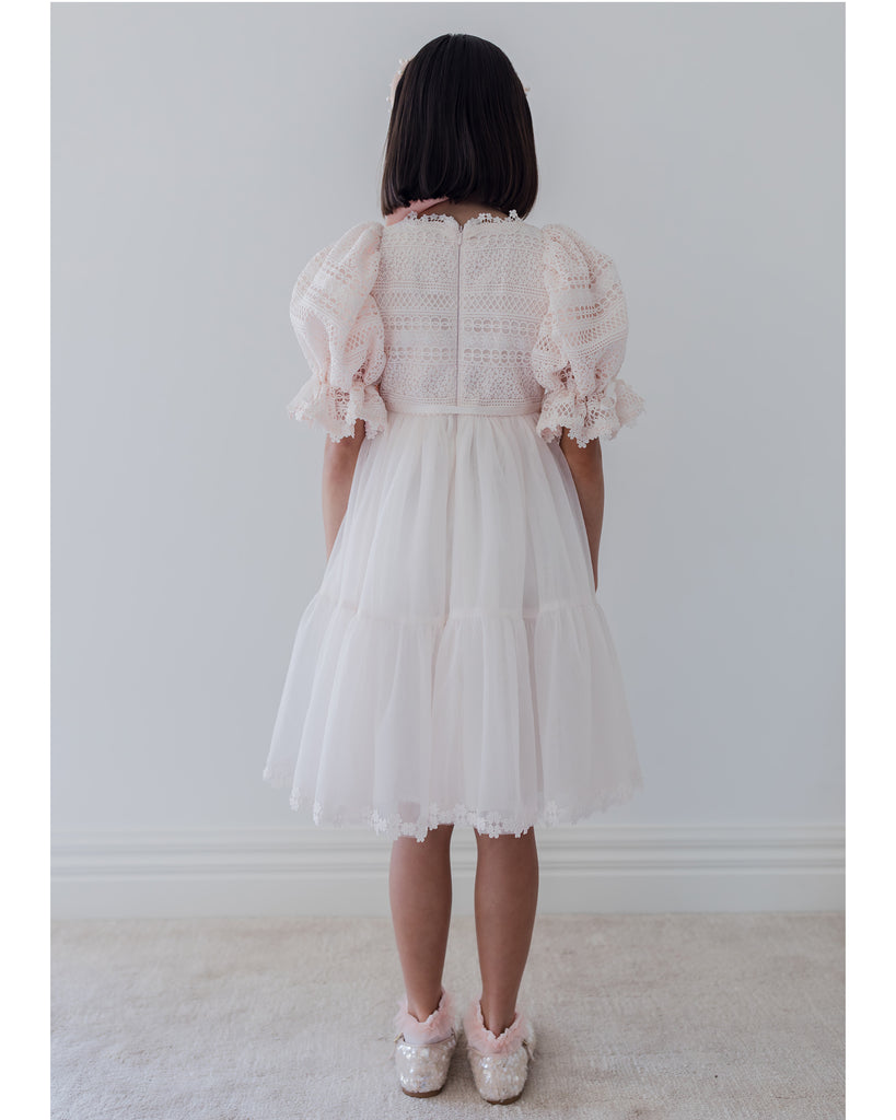 PETITE AMALIE "La Fleur" Daisy Chain Lace Bodice Tulle Dress