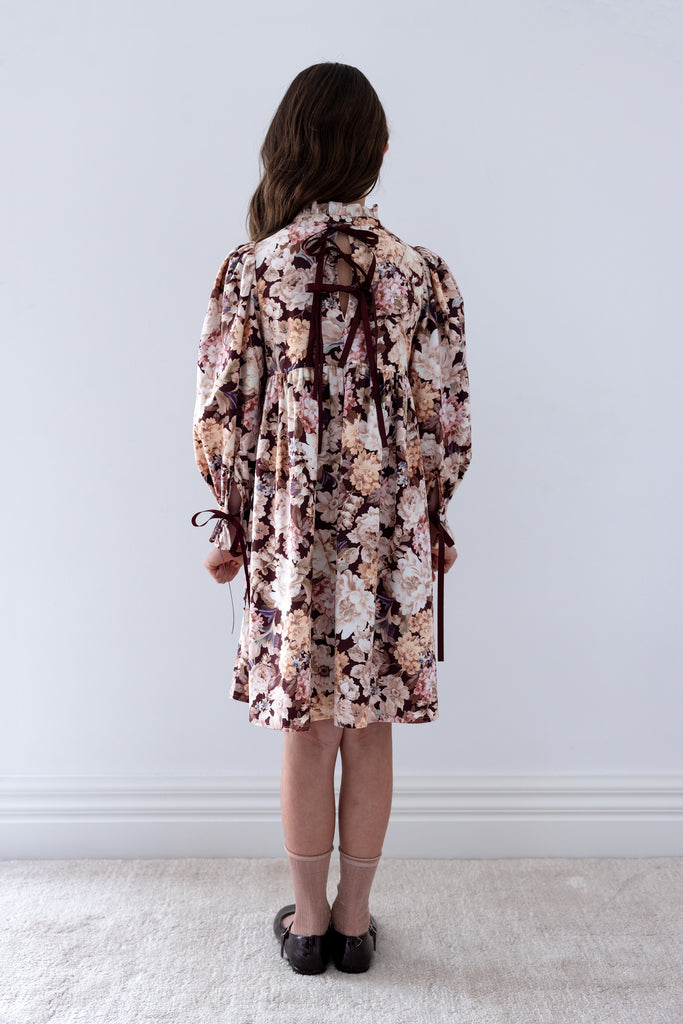 PETITE AMALIE FALL 2026 Winter Bloom Cord Dress