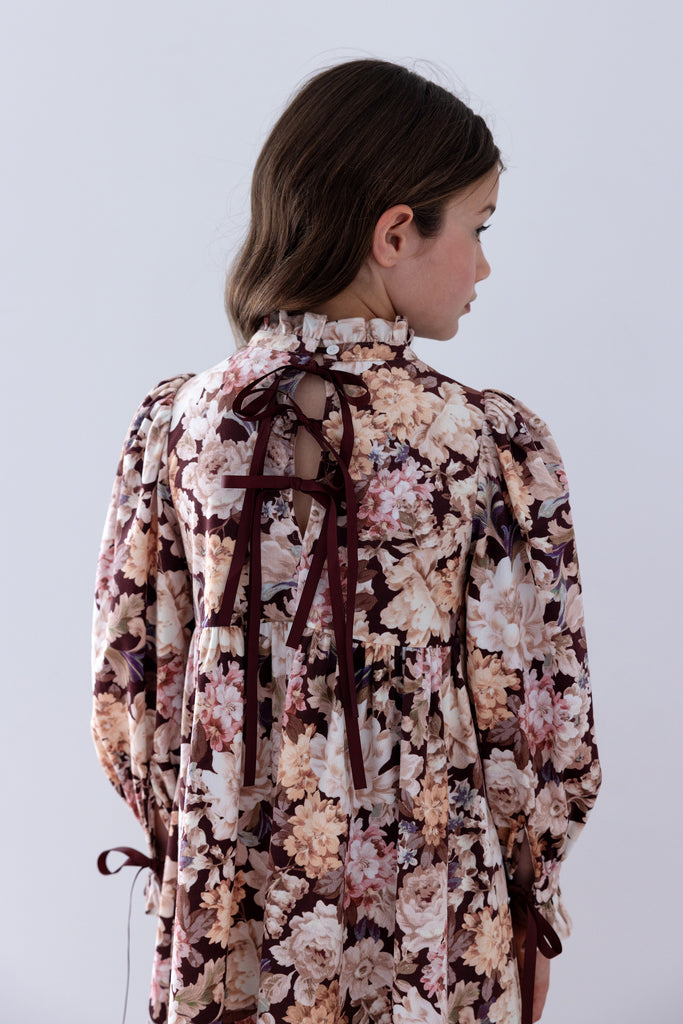 PETITE AMALIE FALL 2026 Winter Bloom Cord Dress