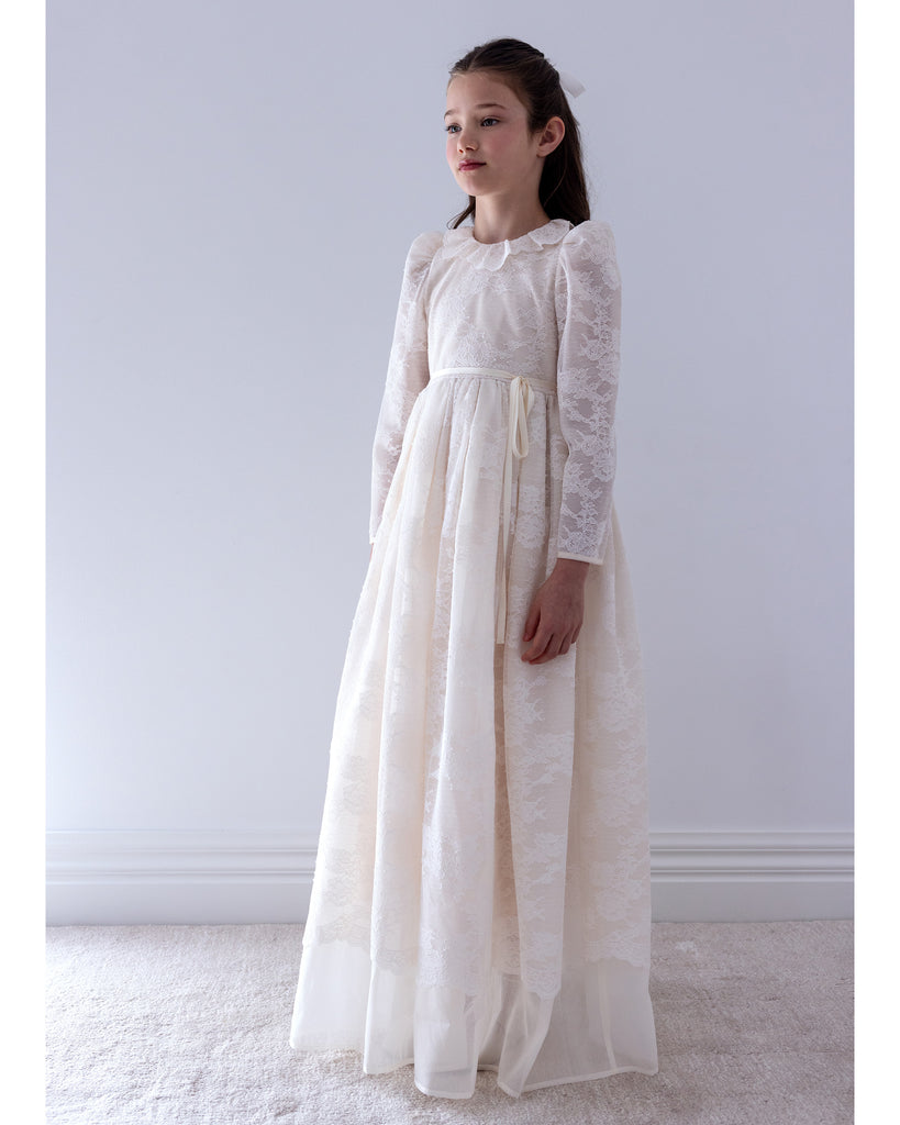 PETITE AMALIE FALL 2026 Lace Overlay Organza Gown