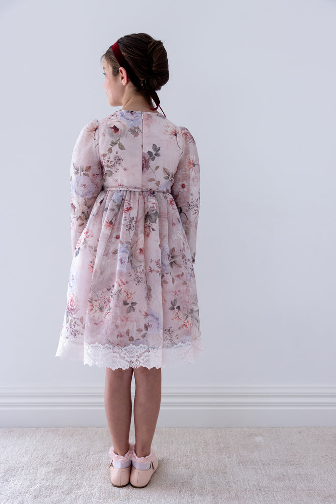 PETITE AMALIE FALL 2026 Fantasy Print Silk Linen Dress