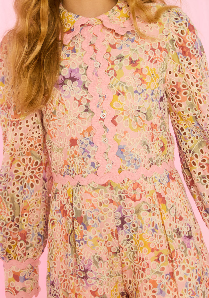 MARLO KIDS Alanna Embroidered Romper