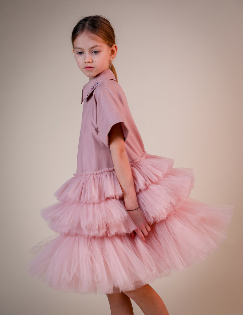 NIKOLIA "Bubble Journey" Mimosa Dress in Pink