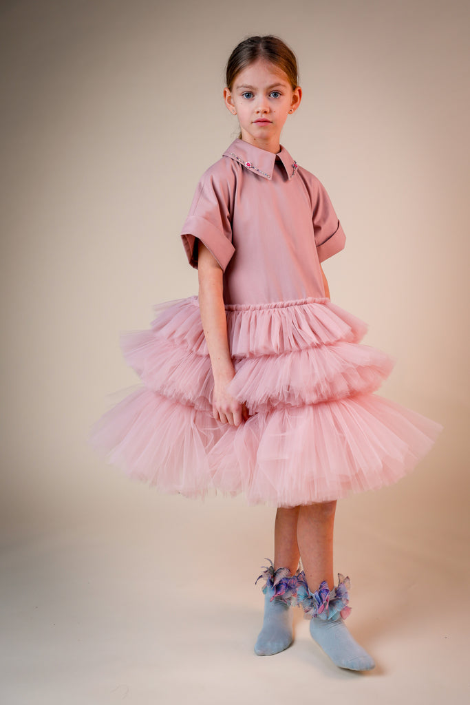 NIKOLIA "Bubble Journey" Mimosa Dress in Pink