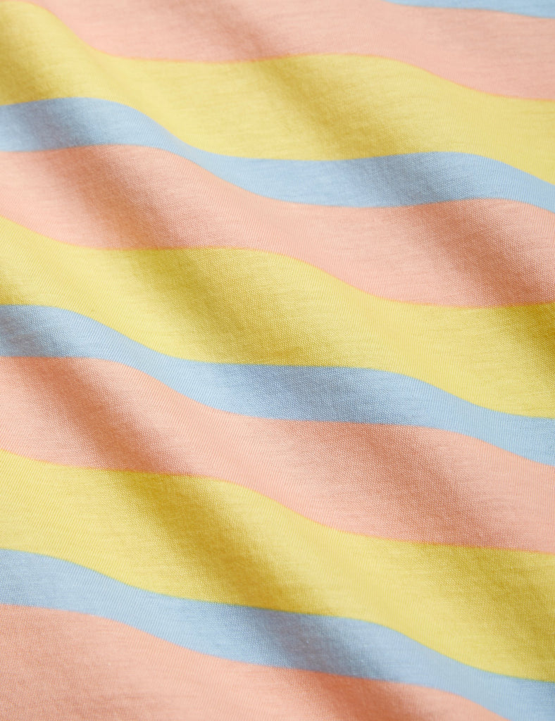 MINI RODINI "Sailor's Heart" Pastel Stripe Shorts