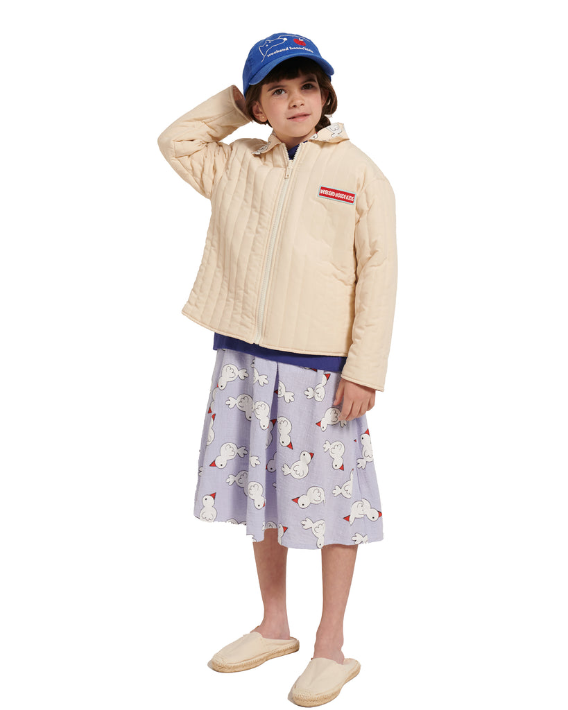 WEEKEND HOUSE KIDS "Things I Like" PIO PIO ALL OVER REVERSIBLE LIGHT PADDED JACKET