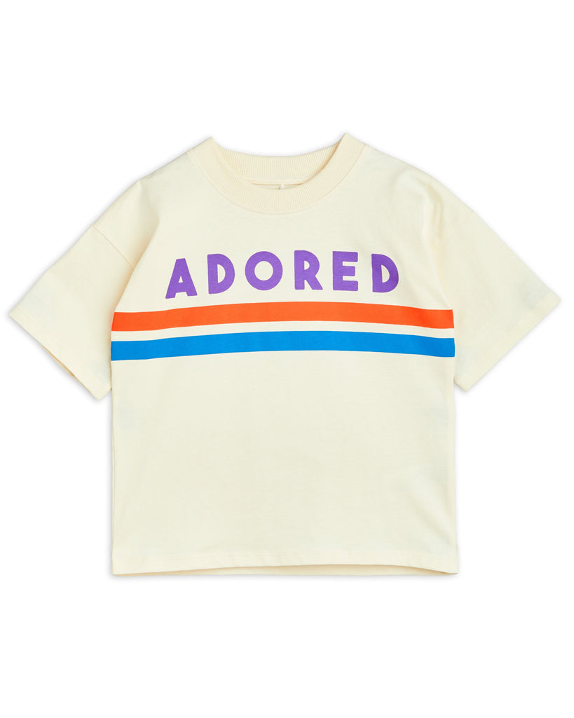 MINI RODINI Pre-SS24 Adored T-Shirt in Off White