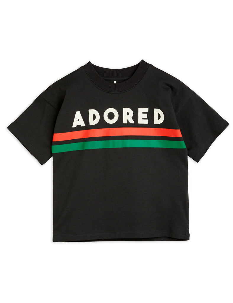MINI RODINI Pre-SS24 Adored T-Shirt in Black