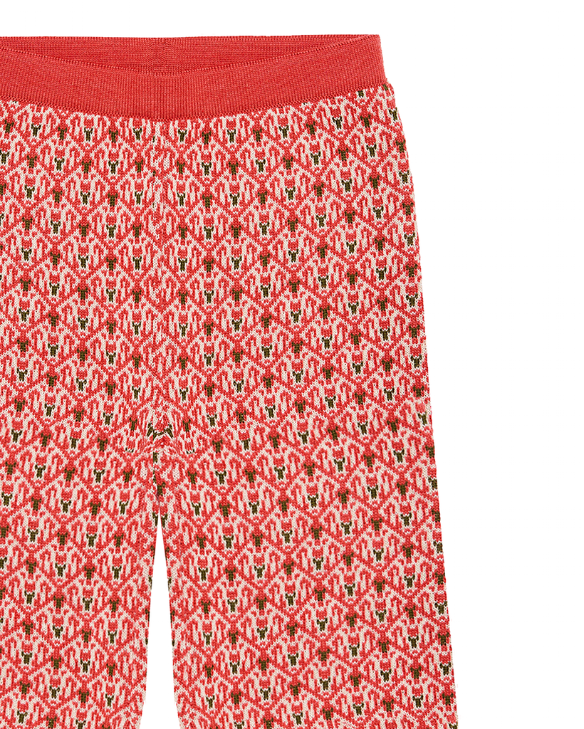 PAADE MODE "WONDER VOYAGE" Special Edition Wool Knitted Trousers Noel in Pink