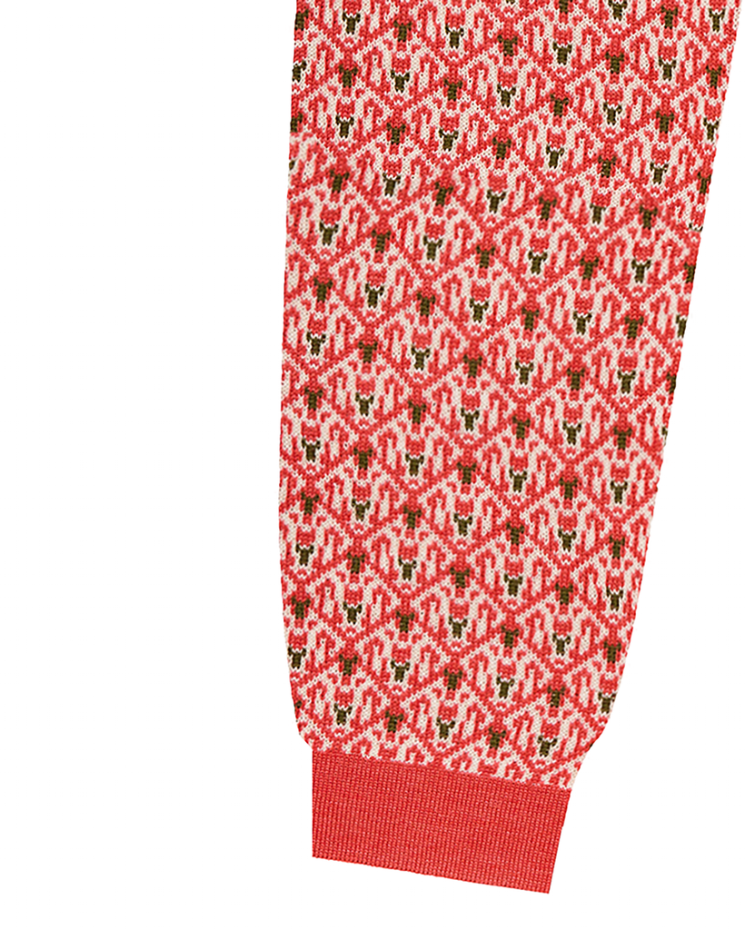 PAADE MODE "WONDER VOYAGE" Special Edition Wool Knitted Trousers Noel in Pink