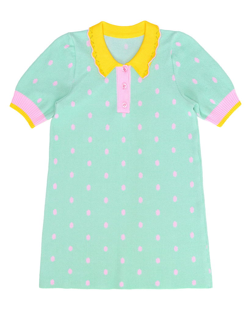 PAADE MODE "FOREVER AUGUST" Cerise Polo Dress in Mint