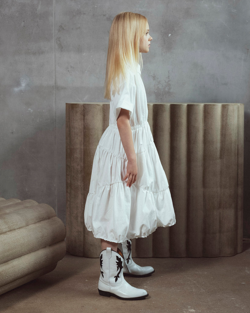 UNLABEL SS26 Clara Dress in Paper