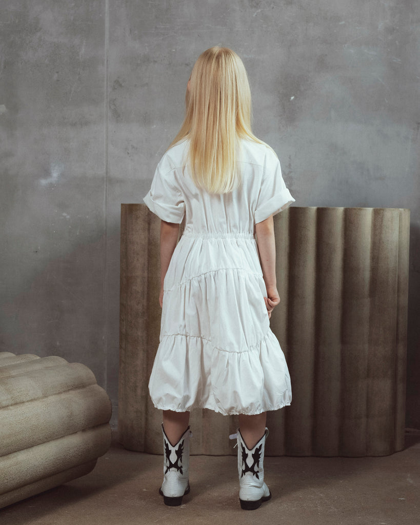 UNLABEL SS26 Clara Dress in Paper