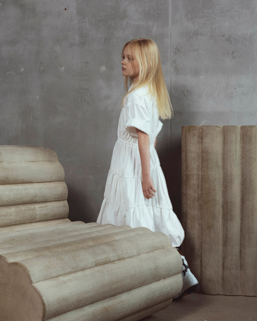 UNLABEL SS26 Clara Dress in Paper