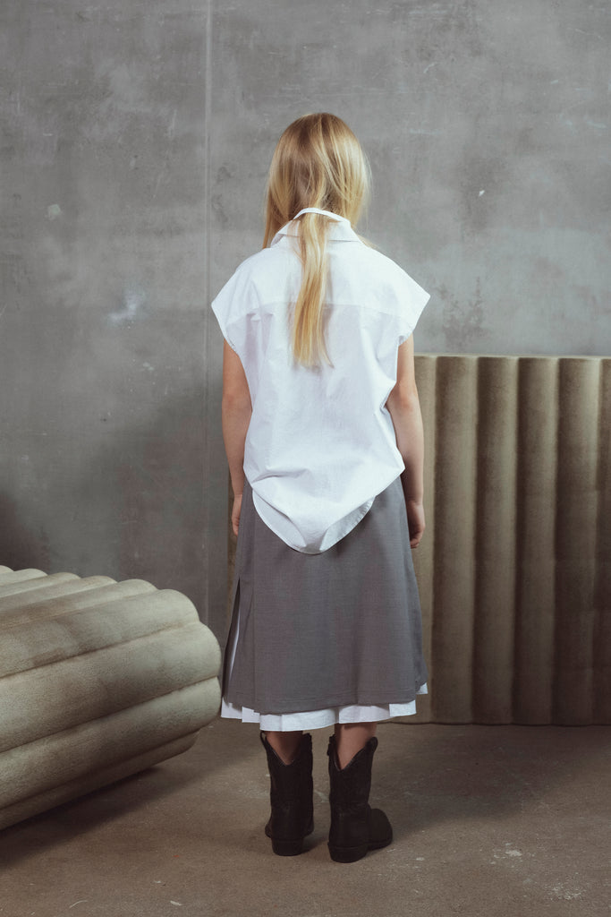 UNLABEL SS26 Hope Shirt in Paper