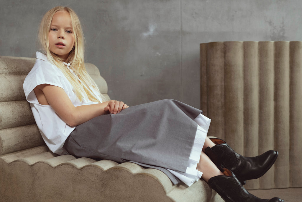 UNLABEL SS26 Hope Shirt in Paper