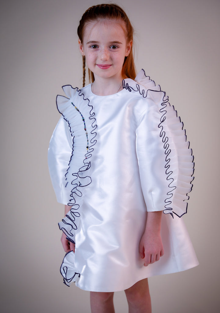 NIKOLIA "Bubble Journey" Gardenia Dress