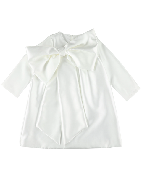 CAROLINE BOSMANS Gloss White Bow Dress