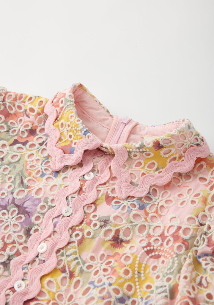 MARLO KIDS Alanna Embroidered Romper