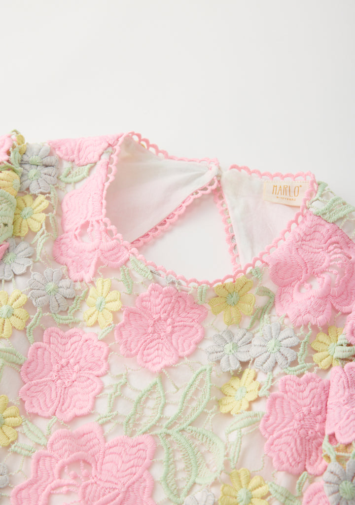 MARLO KIDS Estella Embroidered Mini Dress