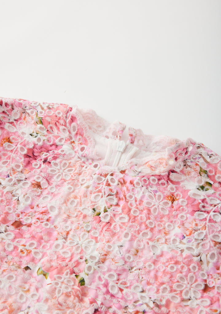 MARLO KIDS Julietta Cotton Embroidered Mini Dress