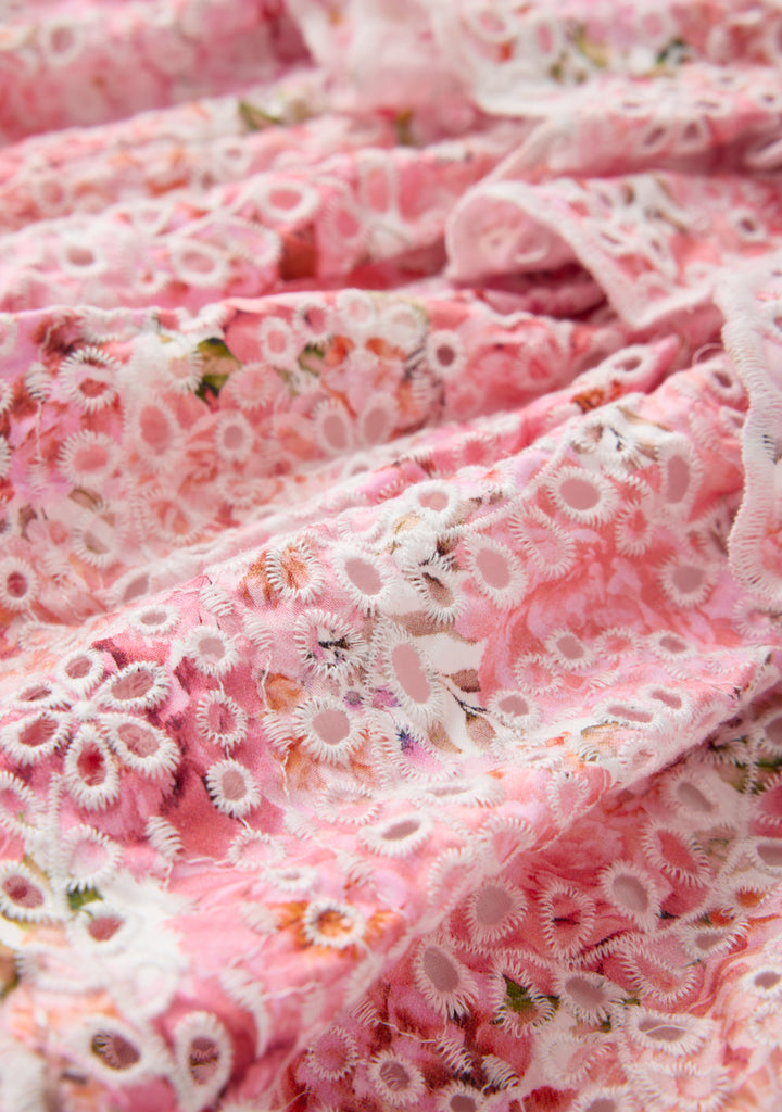 MARLO KIDS Julietta Cotton Embroidered Mini Dress