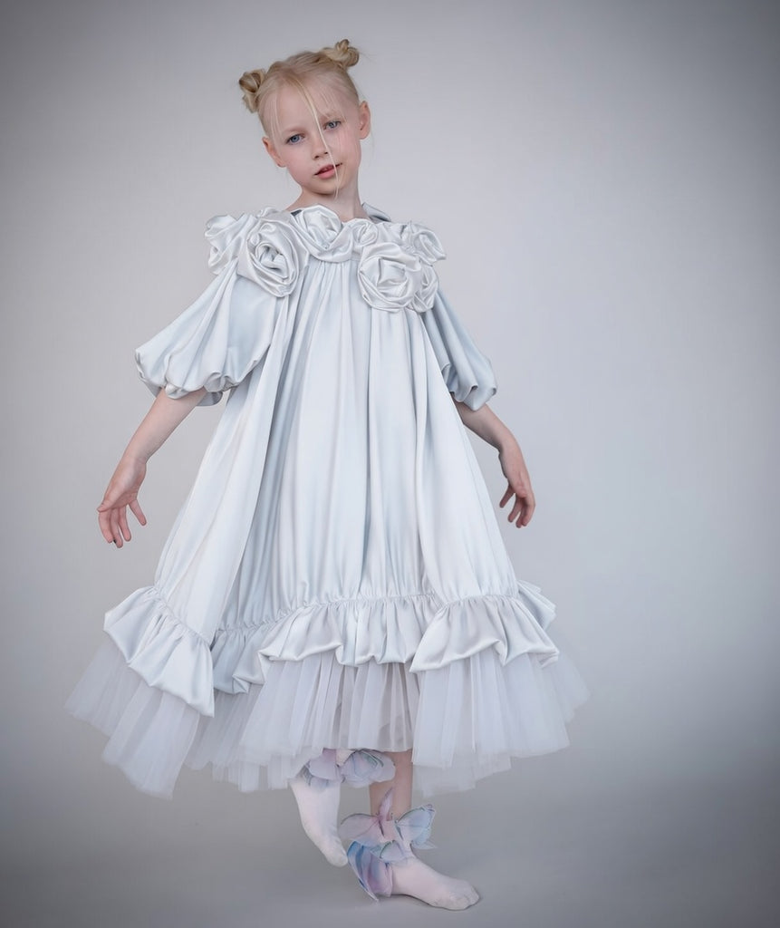 NIKOLIA "OH SHE IS A STAR" Audrey Maxi Dress in White