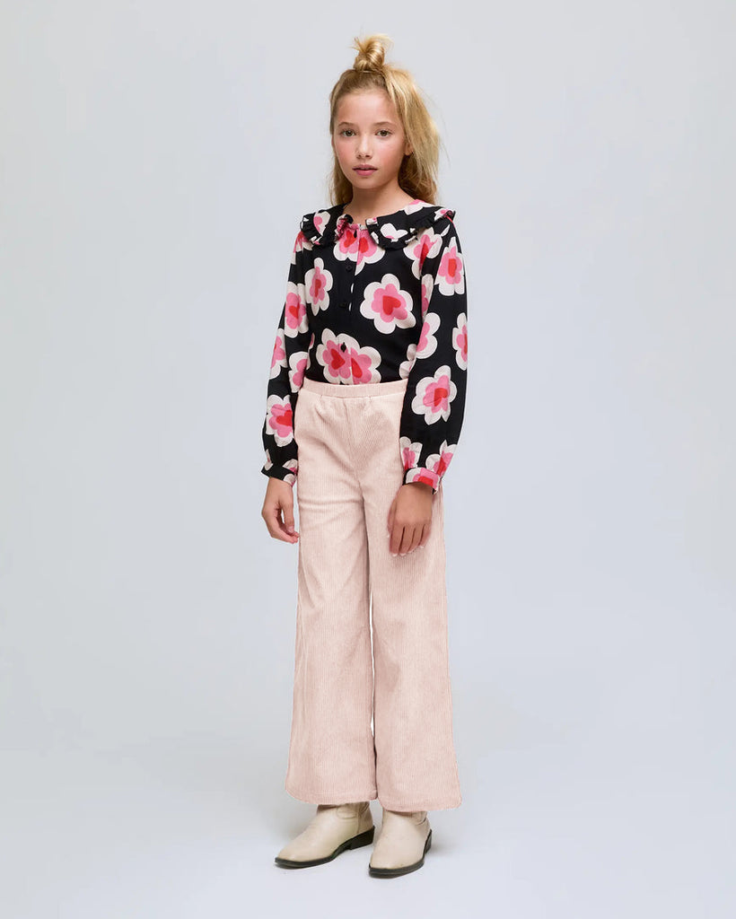 COMPANIA FANTASTICA Wide Leg Corduroy Beige Pants