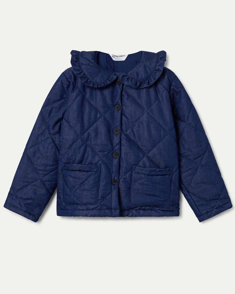 COMPANIA FANTASTICA Blue Denim Padded Jacket