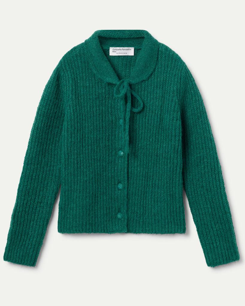 COMPANIA FANTASTICA Green Cardigan with Bows