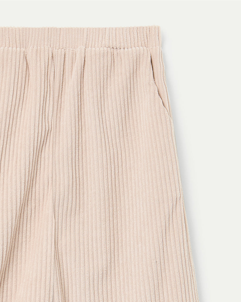 COMPANIA FANTASTICA Wide Leg Corduroy Beige Pants