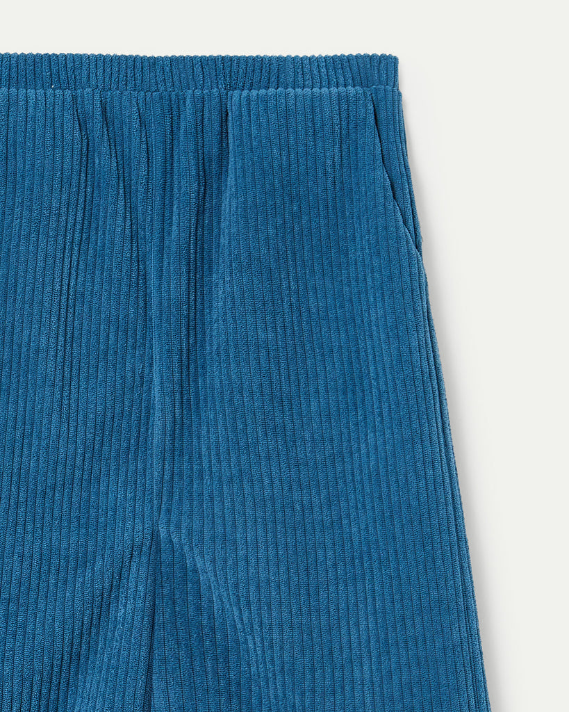 COMPANIA FANTASTICA Wide Leg Corduroy Blue Pants