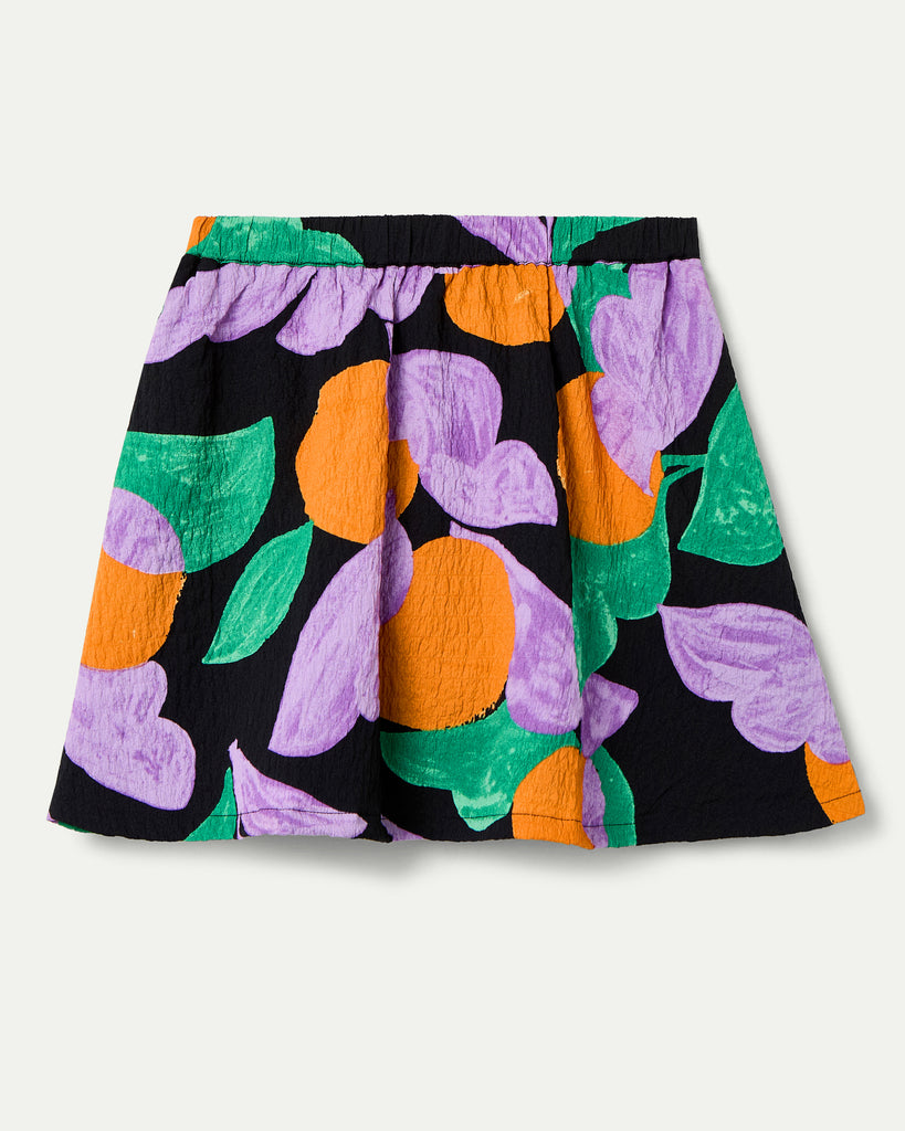 COMPANIA FANTASTICA Apricot Print Mini Skirt