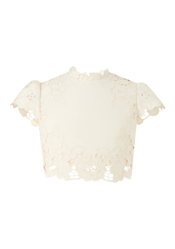 MARLO KIDS Kaitlyn Embroidered Top