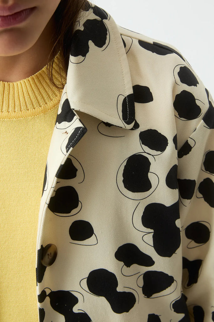 COMPANIA FANTASTICA SS26 Dalmation Trench Coat