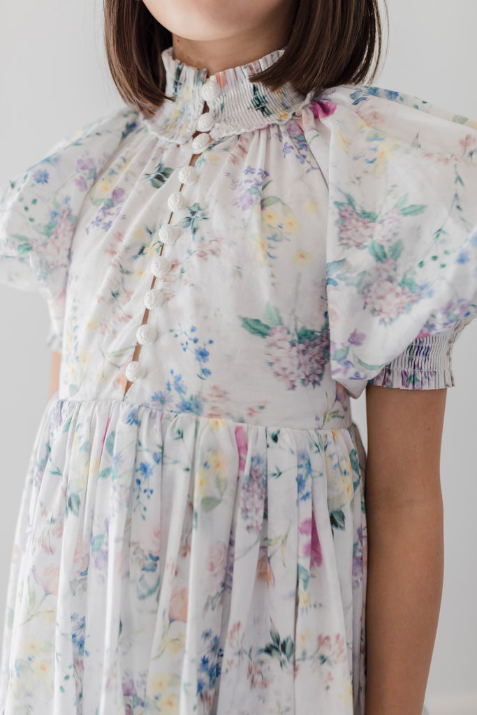 STEPH THE LABEL SS2026 Garden Print Voile Dress
