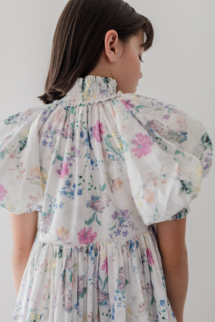 STEPH THE LABEL SS2026 Garden Print Voile Dress