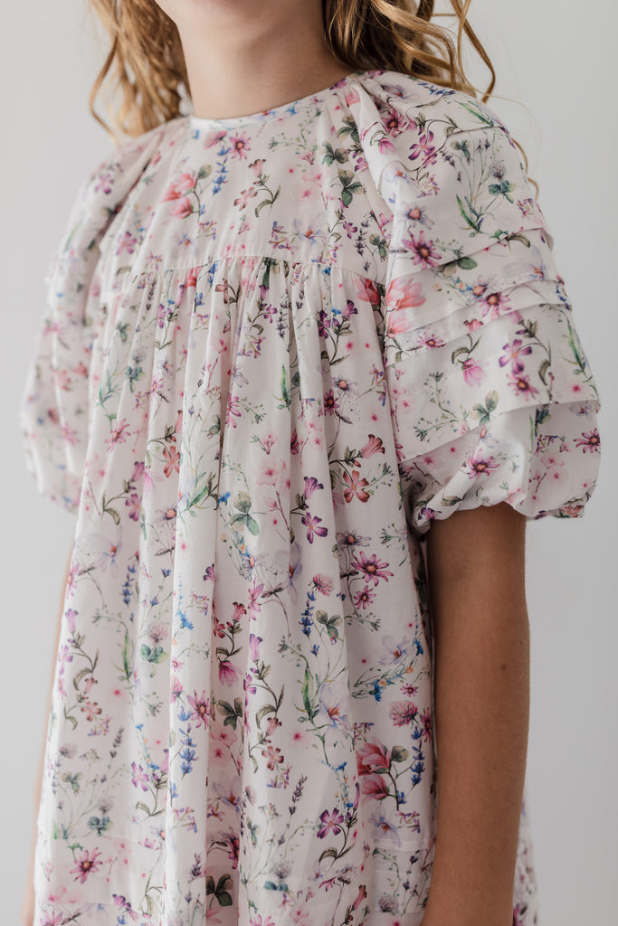 STEPH THE LABEL SS2026 Whispy Floral Print Voile Dress