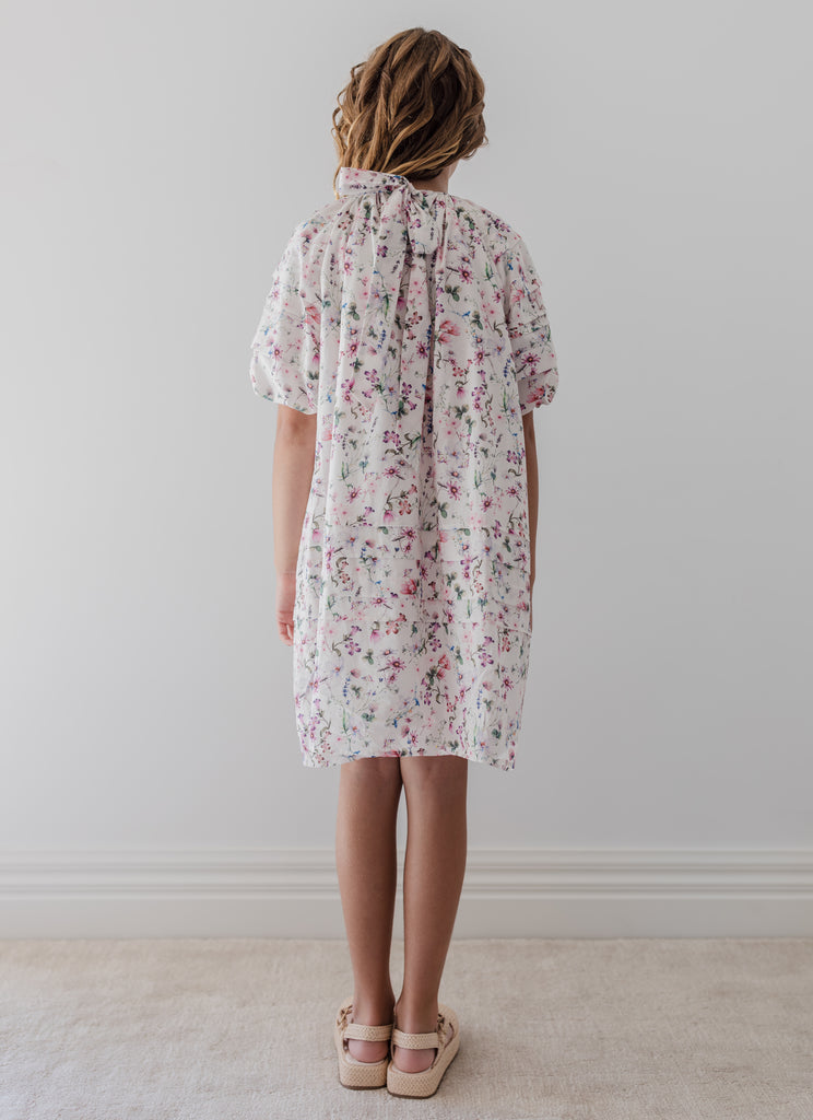 STEPH THE LABEL SS2026 Whispy Floral Print Voile Dress