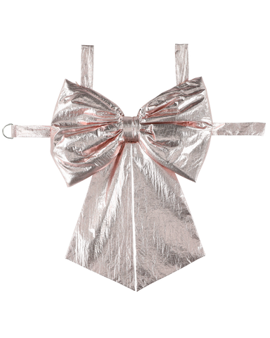 CAROLINE BOSMANS Mermaid Metallic Bow Dress